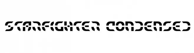 Starfighter Condensed  Fuentes Gratis Descargar