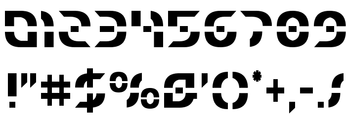 Starfighter Condensed Font OTHER CHARS