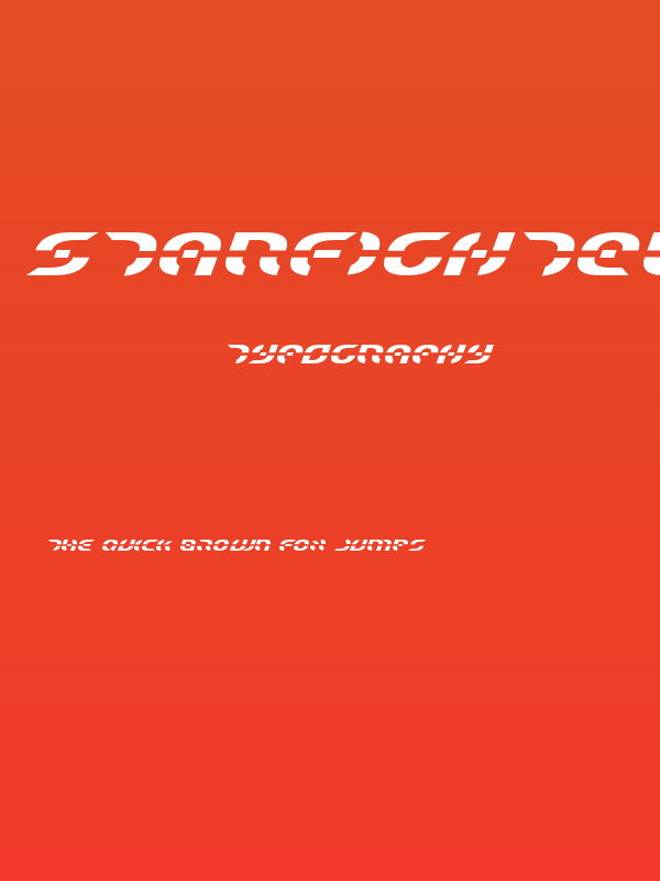 Starfighter Expanded Italic Poster