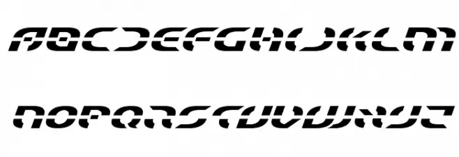 Starfighter Expanded Italic 字体 小写