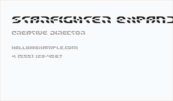 Starfighter Expanded Business Card