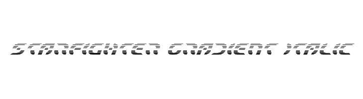 Starfighter Gradient Italic  font caratteri gratis