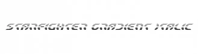 Starfighter Gradient Italic  Fuentes Gratis Descargar