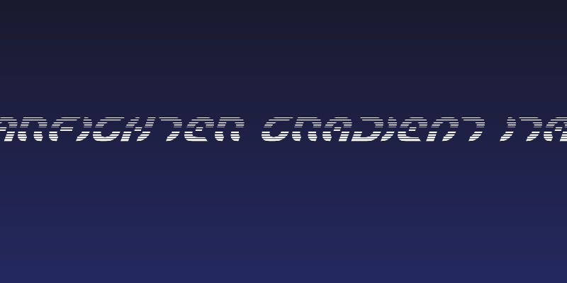 Starfighter Gradient Italic Social Header