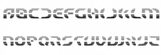 Starfighter Gradient फ़ॉन्ट लोअरकेस