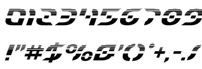 Starfighter Halftone Italic Font OTHER CHARS