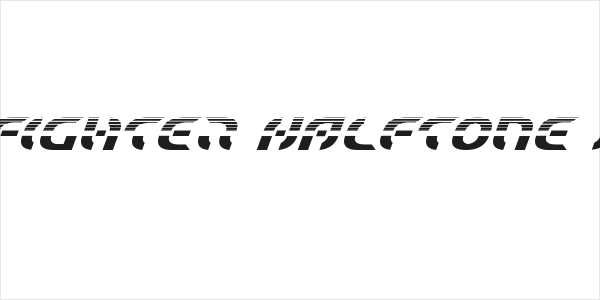 Starfighter Halftone Italic Logo