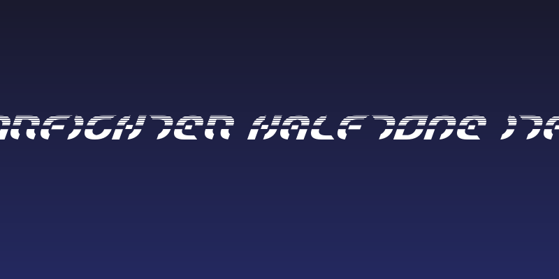 Starfighter Halftone Italic Social Header