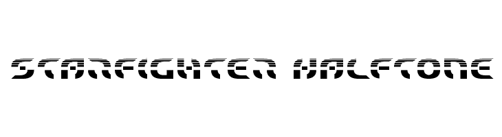 Starfighter Halftone  font caratteri gratis
