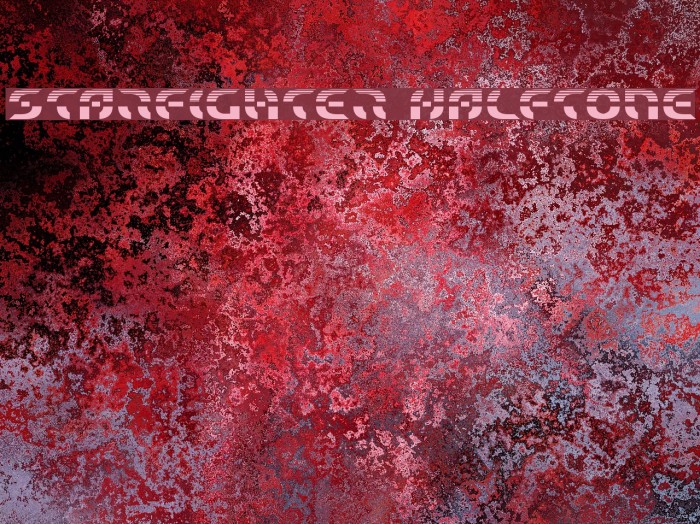 Starfighter Halftone Font examples