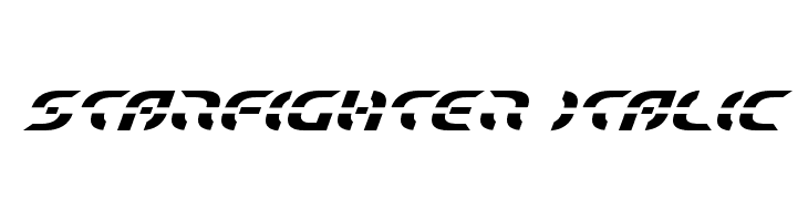 Starfighter Italic  フリーフォントのダウンロード