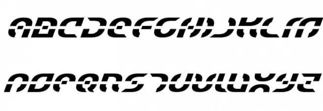 Starfighter Italic Шрифта ВЕРХНИЙ