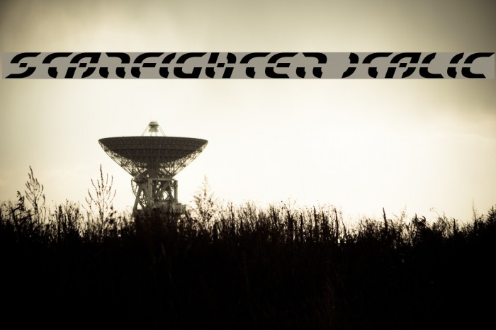 Starfighter Italic Font examples