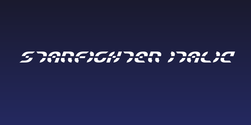 Starfighter Italic Social Header