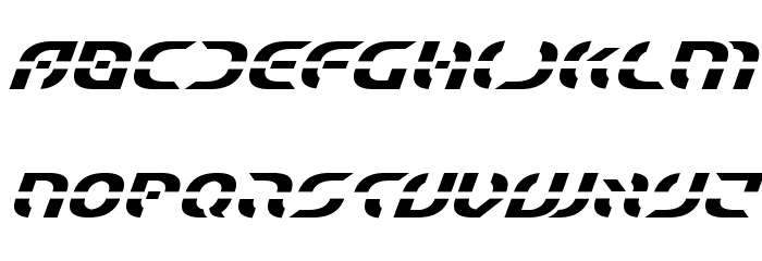 Starfighter Italic Font LOWERCASE
