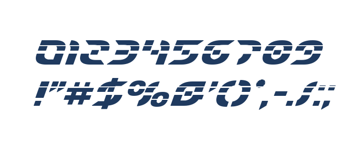 Starfighter Laser Bold Italic Other Characters