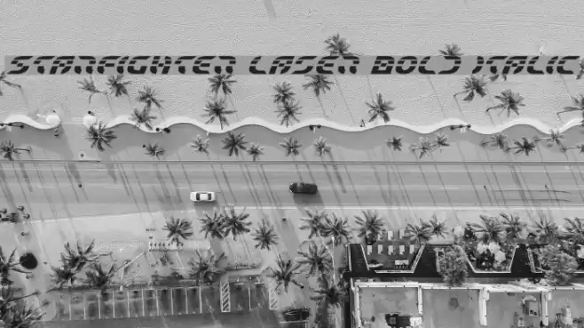 Starfighter Laser Bold Italic Font examples