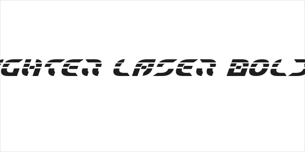 Starfighter Laser Bold Italic Logo