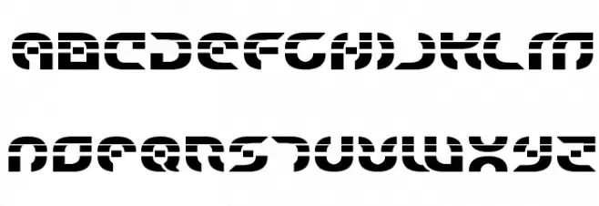 Starfighter Laser Bold Font UPPERCASE
