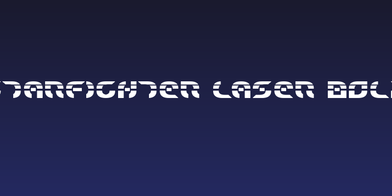 Starfighter Laser Bold Social Header