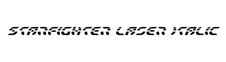 Starfighter Laser Italic  フリーフォントのダウンロード