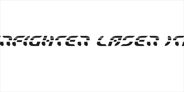 Starfighter Laser Italic Logo