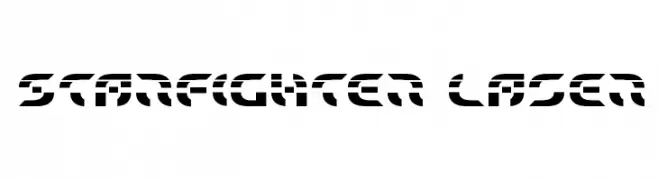 Starfighter Laser  Frei Schriftart Herunterladen