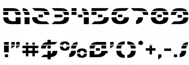 Starfighter Laser Font OTHER CHARS