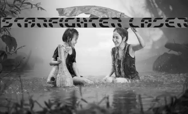 Starfighter Laser Font examples