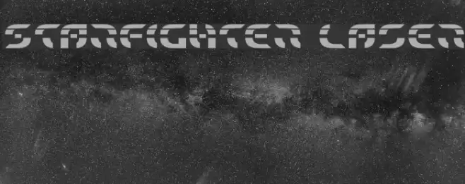 Starfighter Laser Font examples
