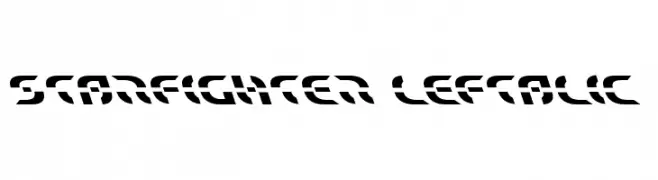 Starfighter Leftalic  Free Fonts Download