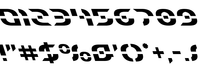 Starfighter Leftalic フォント その他の文字