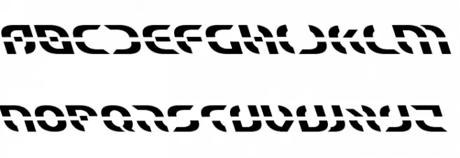 Starfighter Leftalic خط أحرف صغيرة