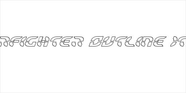 Starfighter Outline Italic Logo