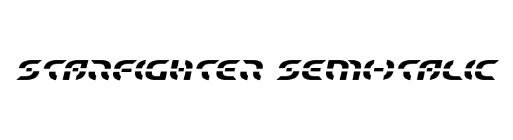 Starfighter Semi-Italic Font