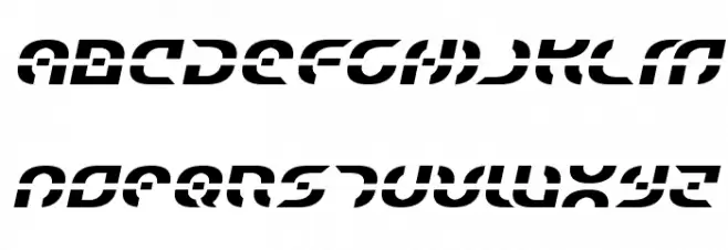 Starfighter Semi-Italic خط أحرف كبيرة