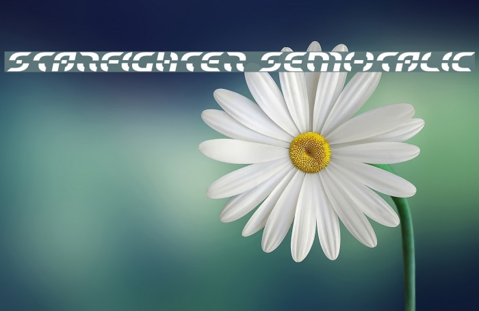Starfighter Semi-Italic Font examples