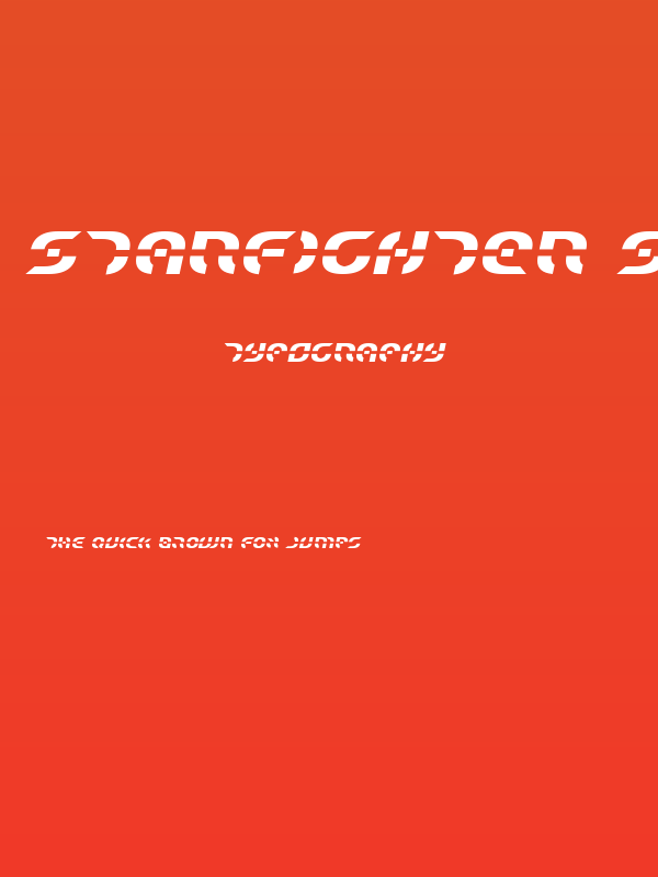 Starfighter Semi-Italic Poster