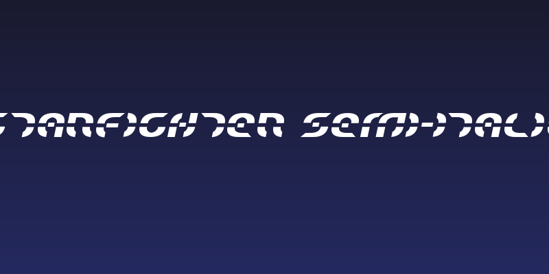 Starfighter Semi-Italic Social Header