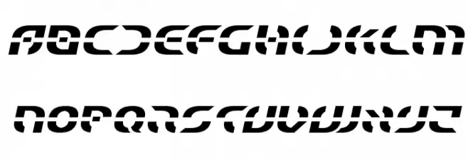 Starfighter Semi-Italic फ़ॉन्ट लोअरकेस