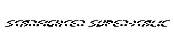 Starfighter Super-Italic  font caratteri gratis