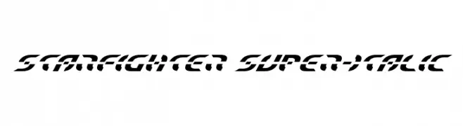 Starfighter Super-Italic  Frei Schriftart Herunterladen