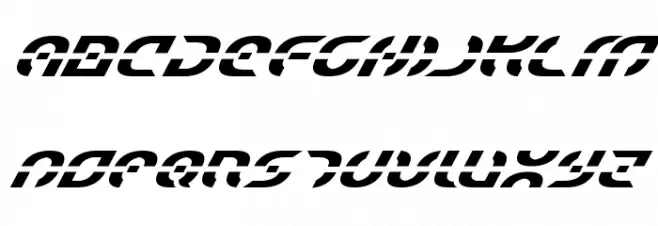 Starfighter Super-Italic Шрифта ВЕРХНИЙ