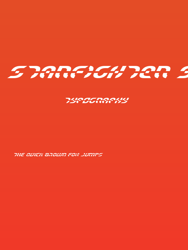 Starfighter Super-Italic Poster