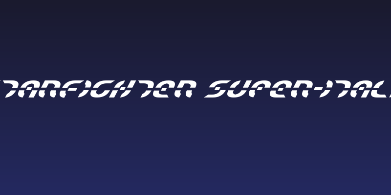 Starfighter Super-Italic Social Header