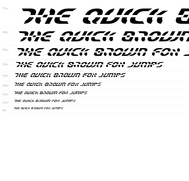 Starfighter Super-Italic Waterfall