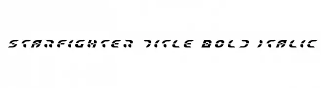 Starfighter Title Bold Italic  Fuentes Gratis Descargar