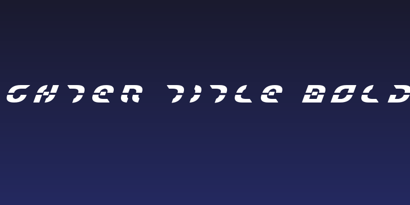 Starfighter Title Bold Italic Social Header