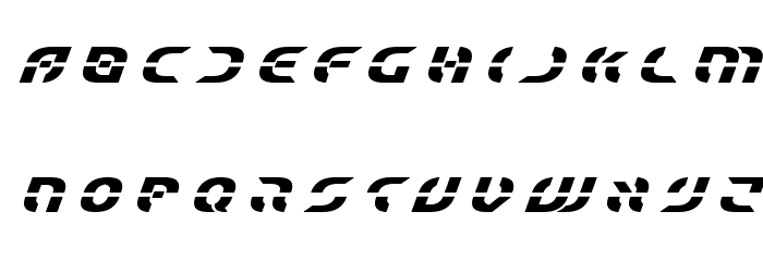 Starfighter Title Bold Italic フォント 小文字
