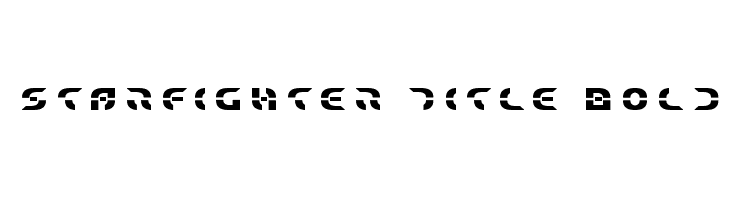 Starfighter Title Bold Font